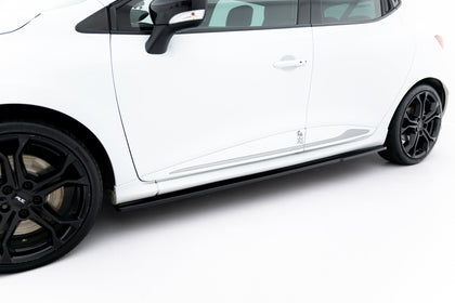 Maxton Side Skirts Diffusers Renault Clio Mk4 RS - Gloss Black