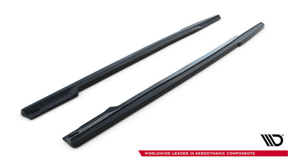Maxton Side Skirts Diffusers Renault Clio Mk4 RS - Gloss Black