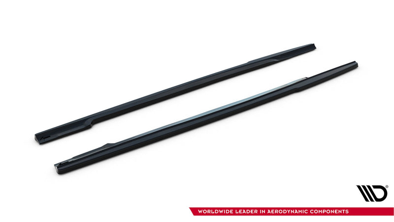 Maxton Side Skirts Diffusers Renault Clio Mk4 RS - Gloss Black