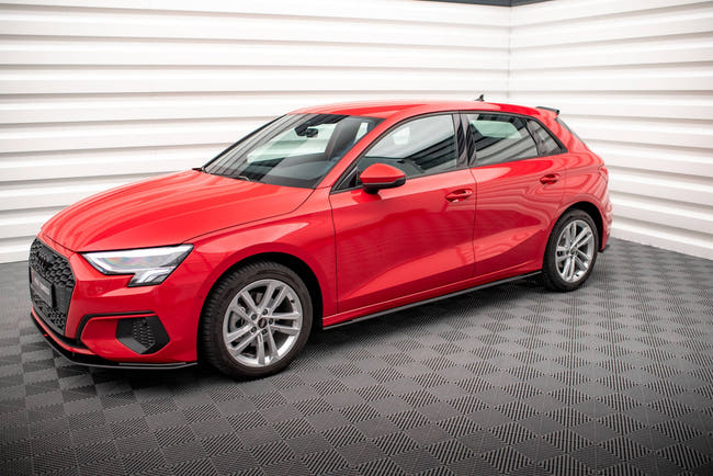 Maxton Street Pro Side Skirts Diffusers Audi A3 8Y - Black