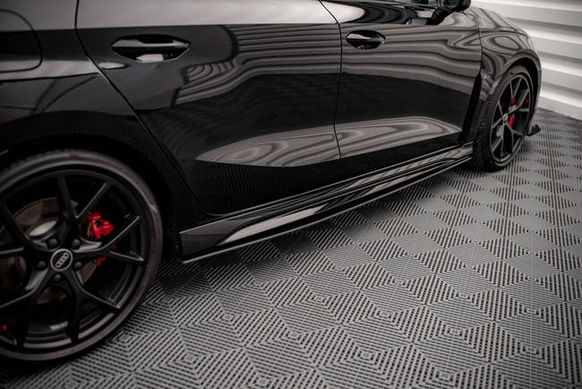 Maxton Street Pro Side Skirts Diffusers Audi RS3 Sportback 8Y - Black
