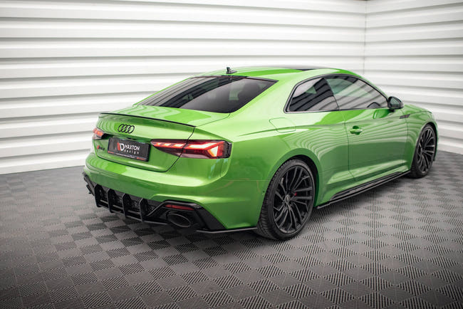 Maxton Street Pro Side Skirts Diffusers Audi RS5 Coupe F5 Facelift - Black