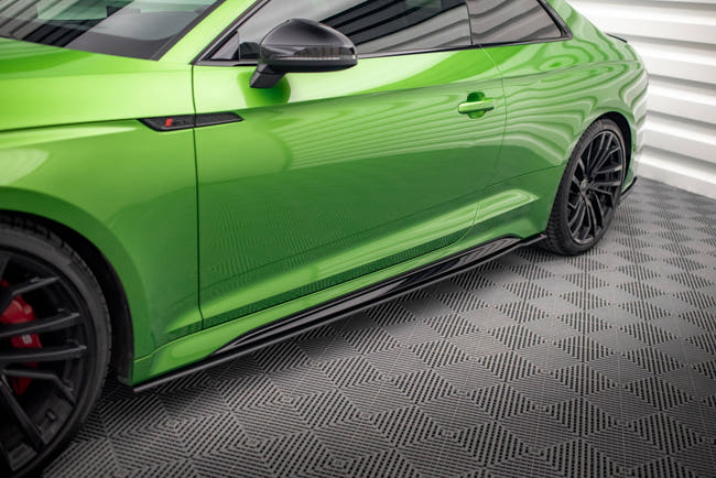 Maxton Street Pro Side Skirts Diffusers Audi RS5 Coupe F5 Facelift - Black