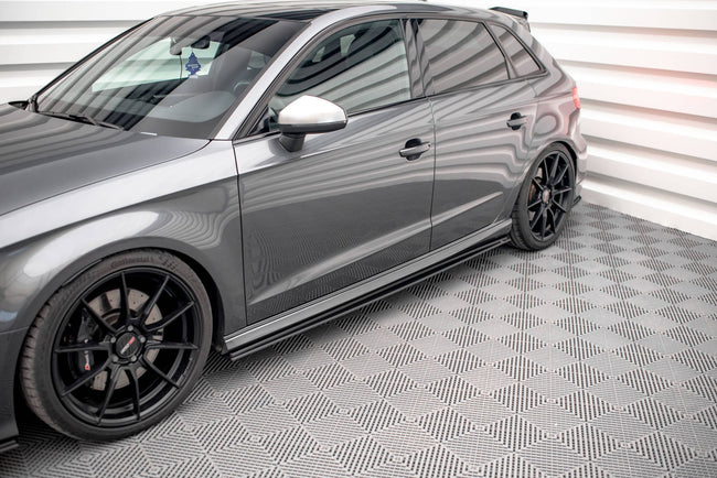Maxton sideskørter til Audi S3 / A3 S-Line Sportback 8V Facelift – billede 1 af 6