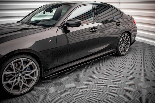 Maxton Street Pro Side Skirts Diffusers BMW 3 M-Pack G20 / G21 - Black