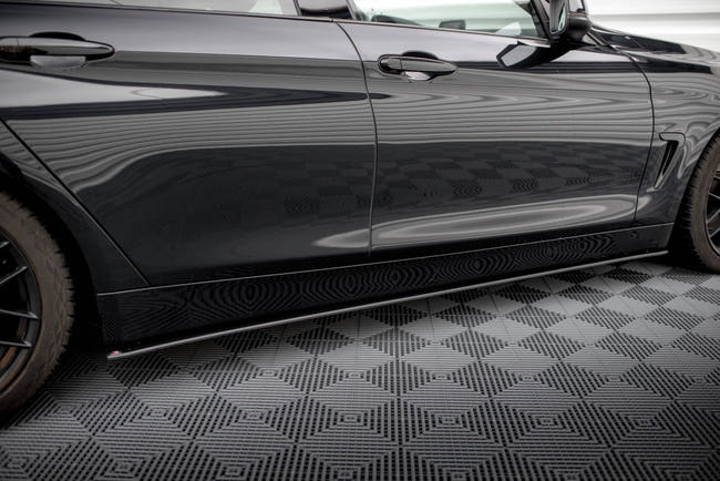 Maxton Street Pro Side Skirts Diffusers BMW 4 Gran Coupe F36 - Black