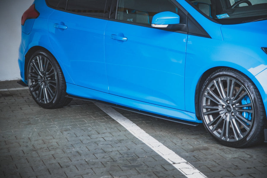 Maxton Racing Durability Side Skirts Diffusers Ford Focus RS Mk3 - Black
