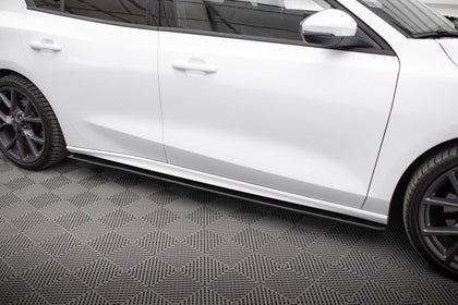 Maxton Racing Durability Side Skirts Diffusers Ford Focus St / St-Line Mk4 - Black