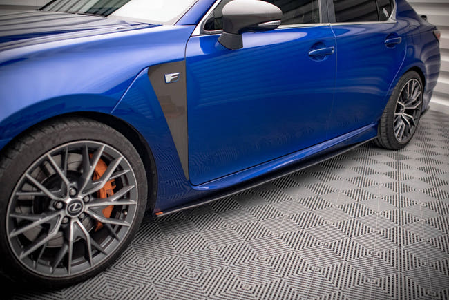 Maxton Street Pro Side Skirts Diffusers Lexus Gs F Mk4 Facelift - Black