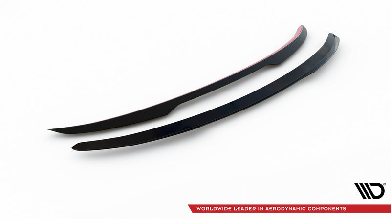 Maxton Lower Spoiler Cap Kia Ev6 Gt-Line Mk1 - Gloss Black