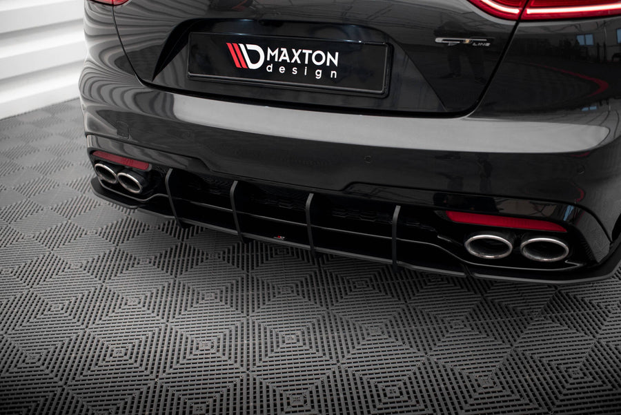 Maxton Street Pro Rear Diffuser V.1 Kia Stinger GT / GT-Line Mk1 - Black