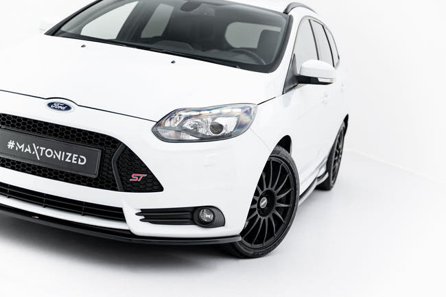 Maxton frontsplitter til Ford Focus ST Mk3 – blank sort – billede 1 af 7