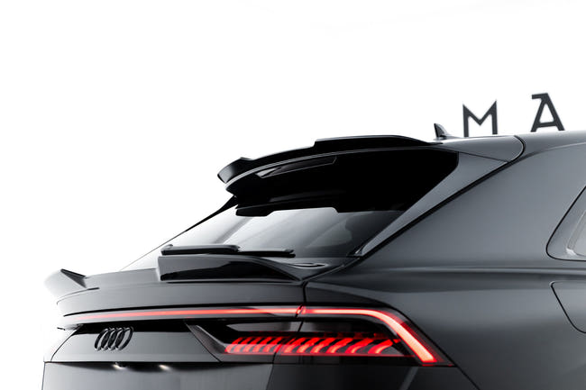 Maxton Spoiler Extension V.1 Audi Q8 S-Line - Gloss Black