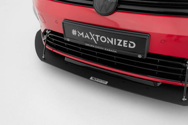 Maxton Hybrid Front Racing Splitter VW Golf 7 R / R-Line Facelift - ABS