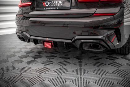 Maxton rear valance til BMW 3 M-Pack G20 / G21 – blank sort – billede 2 af 8