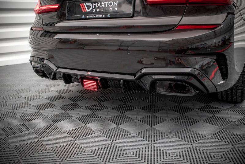 Maxton rear valance til BMW 3 M-Pack G20 / G21 – blank sort – billede 2 af 8