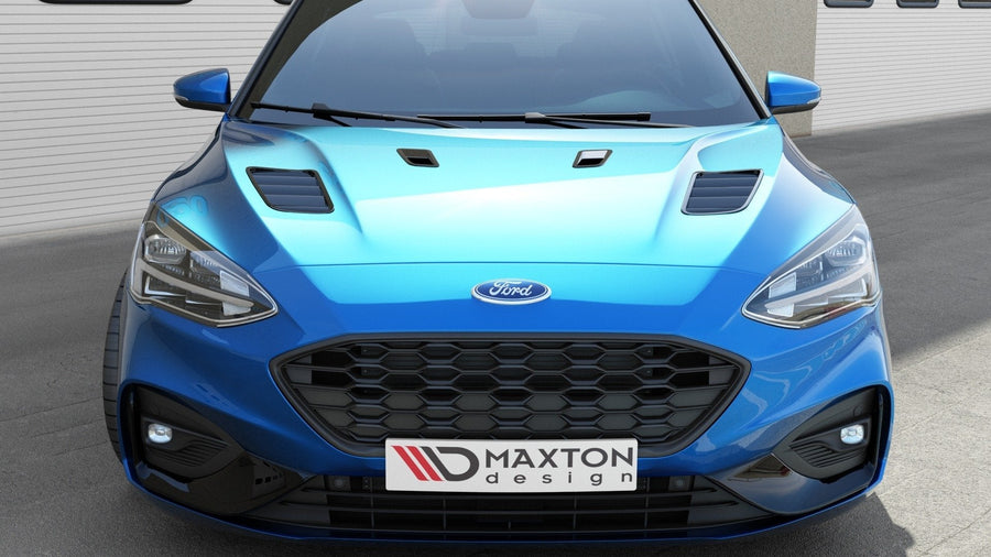 Maxton Bonnet Vents Ford Focus St-Line / St Mk4 ( Bigger ) - Gloss Black
