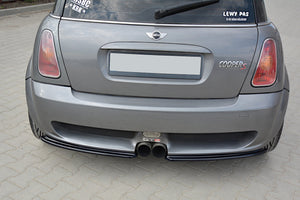 Maxton Rear Side Splitters Mini R53 Cooper S Jcw  - Gloss Black