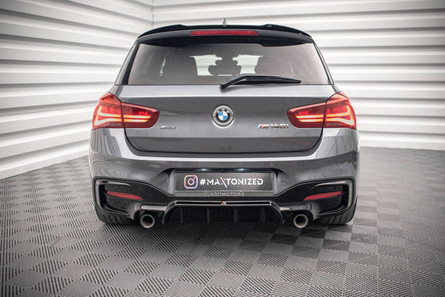 Maxton rear valance til BMW Mk1 F20/ F21 Facelift M-Power – blank sort – billede 1 af 8