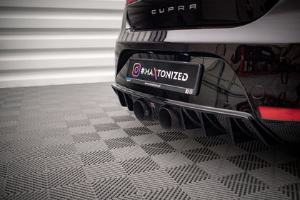 Maxton rear valance til Seat Leon Cupra/ FR Mk2 – blank sort – billede 5 af 8
