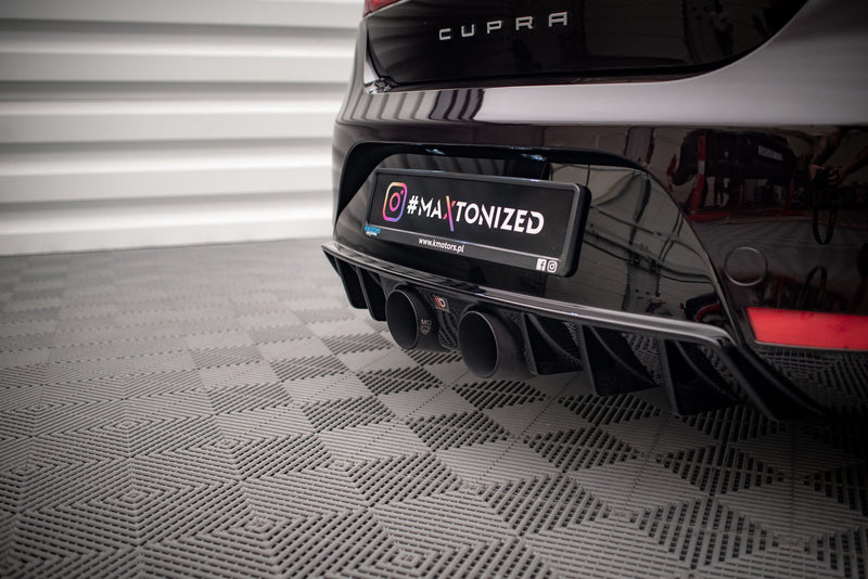 Maxton rear valance til Seat Leon Cupra/ FR Mk2 – blank sort – billede 5 af 8