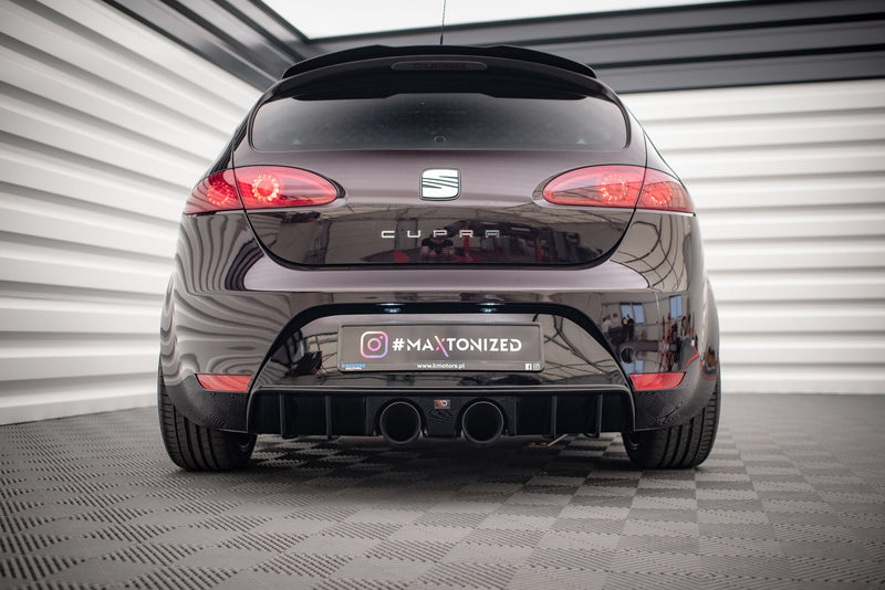 Maxton rear valance til Seat Leon Cupra/ FR Mk2 – blank sort – billede 2 af 8
