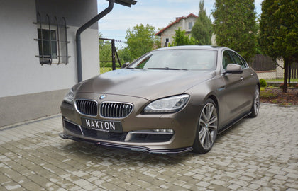 Maxton frontsplitter til BMW 6 Gran Coupé – blank sort – billede 1 af 6
