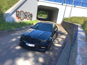 Maxton frontsplitter til Mercedes-Benz C63 AMG Sedan / Estate W204 Facelift / S204 Facelift – blank sort – billede 4 af 5