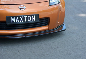 Maxton frontsplitter til Nissan 350Z – blank sort – billede 3 af 5