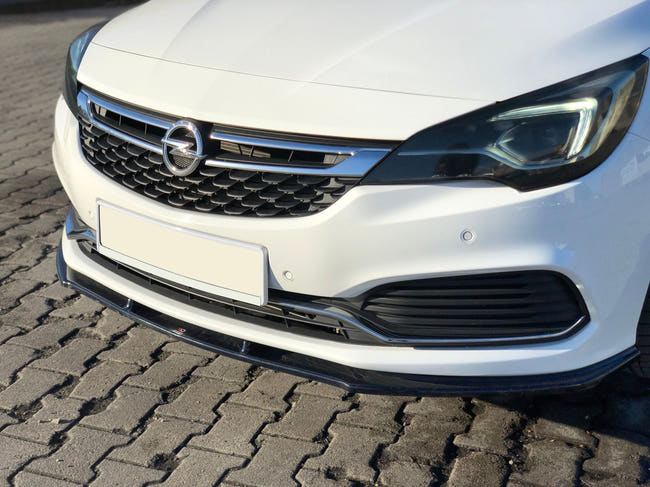 Maxton frontsplitter til Opel Astra K OPC-LINE – blank sort – billede 1 af 4