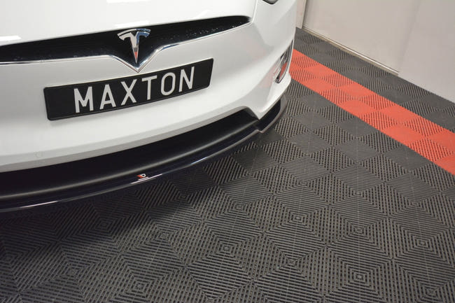 Maxton Front Splitter V.1 Tesla Model X - Gloss Black