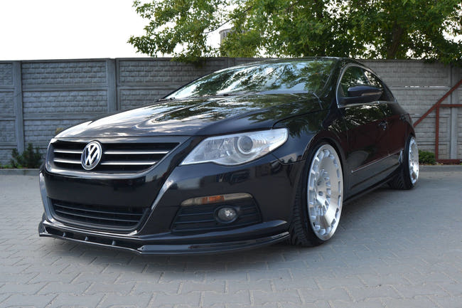Maxton frontsplitter til Volkswagen Passat CC Model, Standard Bumper – blank sort – billede 1 af 6