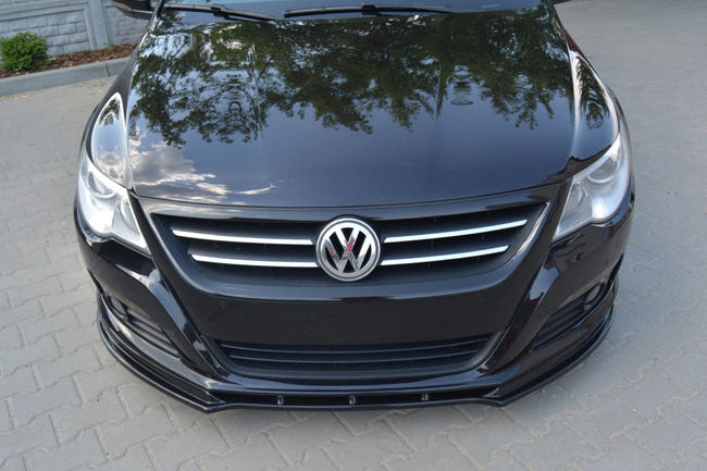 Maxton frontsplitter til Volkswagen Passat CC Model, Standard Bumper – blank sort – billede 2 af 6