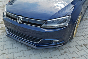 Maxton frontsplitter til Volkswagen Jetta Mk6 Sedan – blank sort – billede 1 af 3