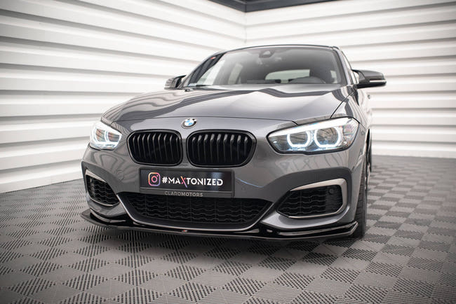 Maxton frontsplitter til BMW 1 F20/F21 M-Power – blank sort – billede 1 af 5
