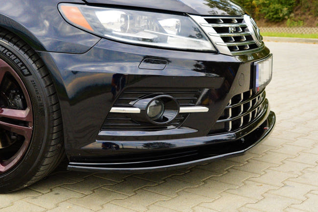 Maxton frontsplitter til Volkswagen CC R-LINE – blank sort – billede 1 af 3