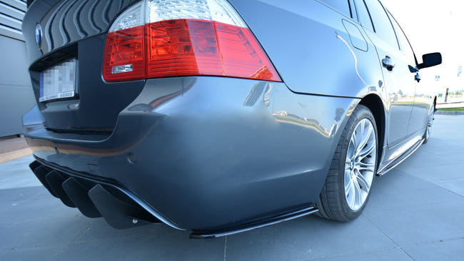 Maxton side splitters til BMW 5 E60/E61 M-PACK – blank sort – billede 1 af 5