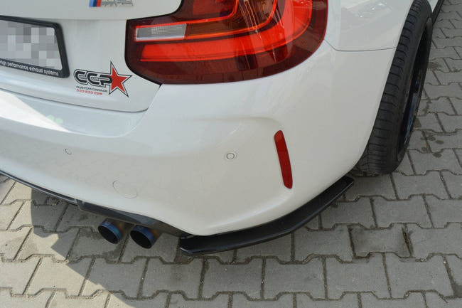 Maxton Rear Side Splitters BMW M2 (F87) Coupé - Gloss Black