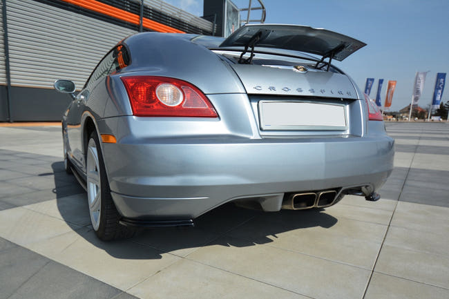 Maxton side splitters til Chrysler Crossfire – blank sort – billede 1 af 4