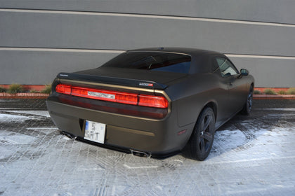Maxton Rear Side Splitters Dodge Challenger Mk3. Phase-I Srt8 Coupe - Gloss Black