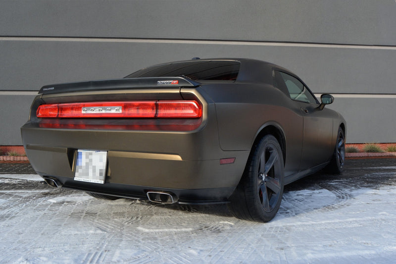 Maxton Rear Side Splitters Dodge Challenger Mk3. Phase-I Srt8 Coupe - Gloss Black