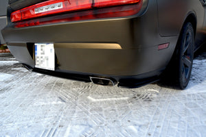 Maxton Rear Side Splitters Dodge Challenger Mk3. Phase-I Srt8 Coupe - Gloss Black