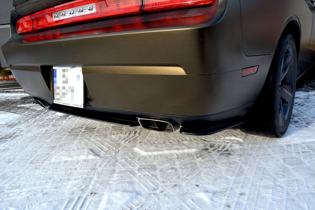 Maxton Rear Side Splitters Dodge Challenger Mk3. Phase-I Srt8 Coupe - Gloss Black