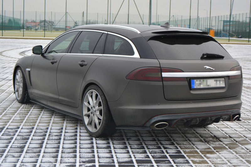 Maxton side splitters til Jaguar XF (X250) Mk1 Sportbrake S-PACK – blank sort – billede 4 af 4