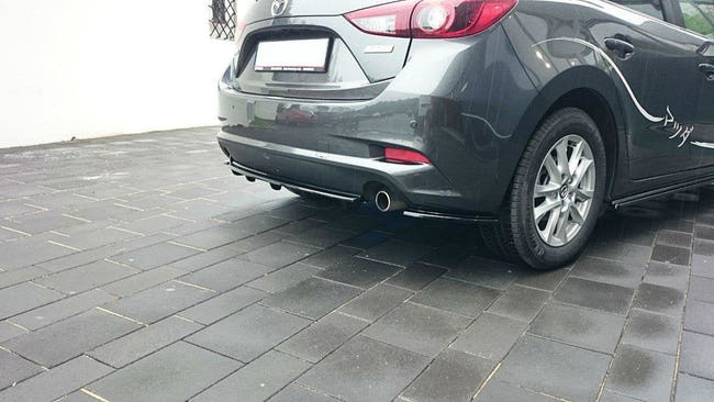 Maxton side splitters til Mazda 3 BN (Mk3) Facelift – blank sort – billede 1 af 4
