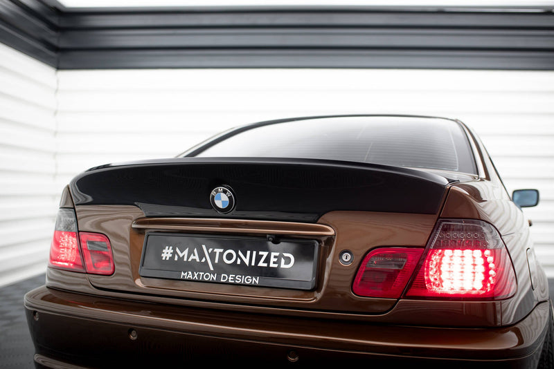 Maxton Rear Spoiler / Lid Extension BMW 3 E46 Coupe < M3 Csl Look > (For Painting)