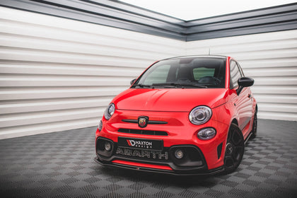 Maxton frontsplitter til Abarth 595 Mk1 Facelift – blank sort – billede 1 af 4