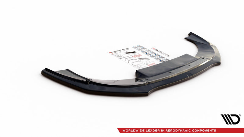 Maxton frontsplitter til Abarth 595 Mk1 Facelift – blank sort – billede 3 af 4