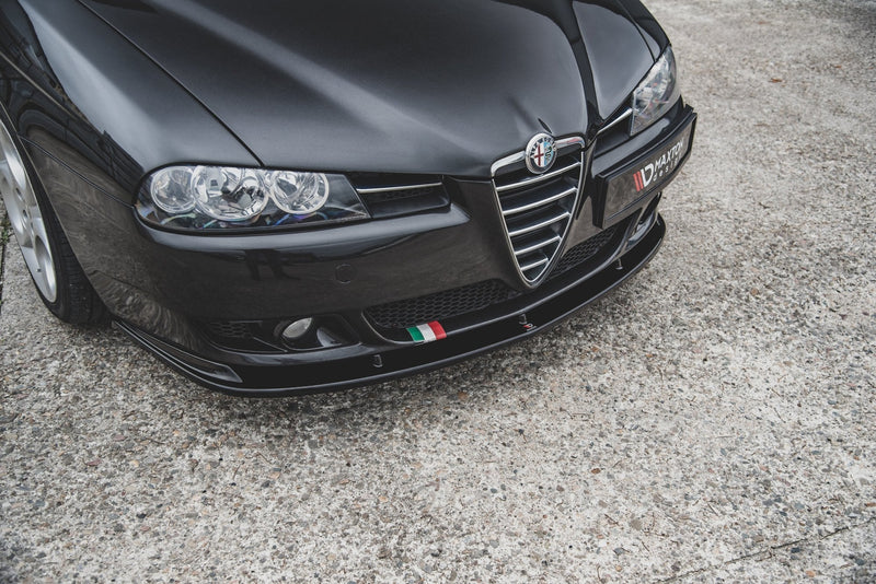 Maxton frontsplitter til Alfa Romeo 156 Facelift – blank sort – billede 1 af 7