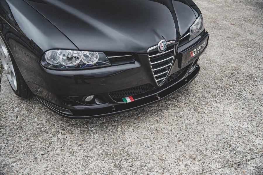 Maxton frontsplitter til Alfa Romeo 156 Facelift – blank sort – billede 1 af 7